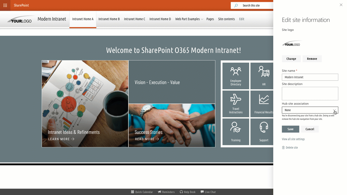 Sharepoint Templates and SharePoint Themes for Modern Intranet. Intranet Templates for SharePoint Online - Office 365