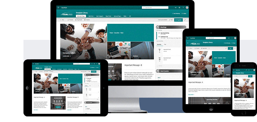 Monotones - Round Font O365 - SharePoint Intranet Templates, Web Parts and Themes, designed for SharePoint Online O365 modern experience.
