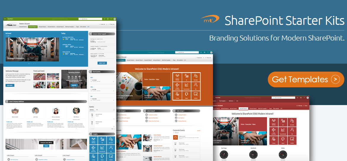 Custom Themes Templates For All Sharepoint Modern Site Types