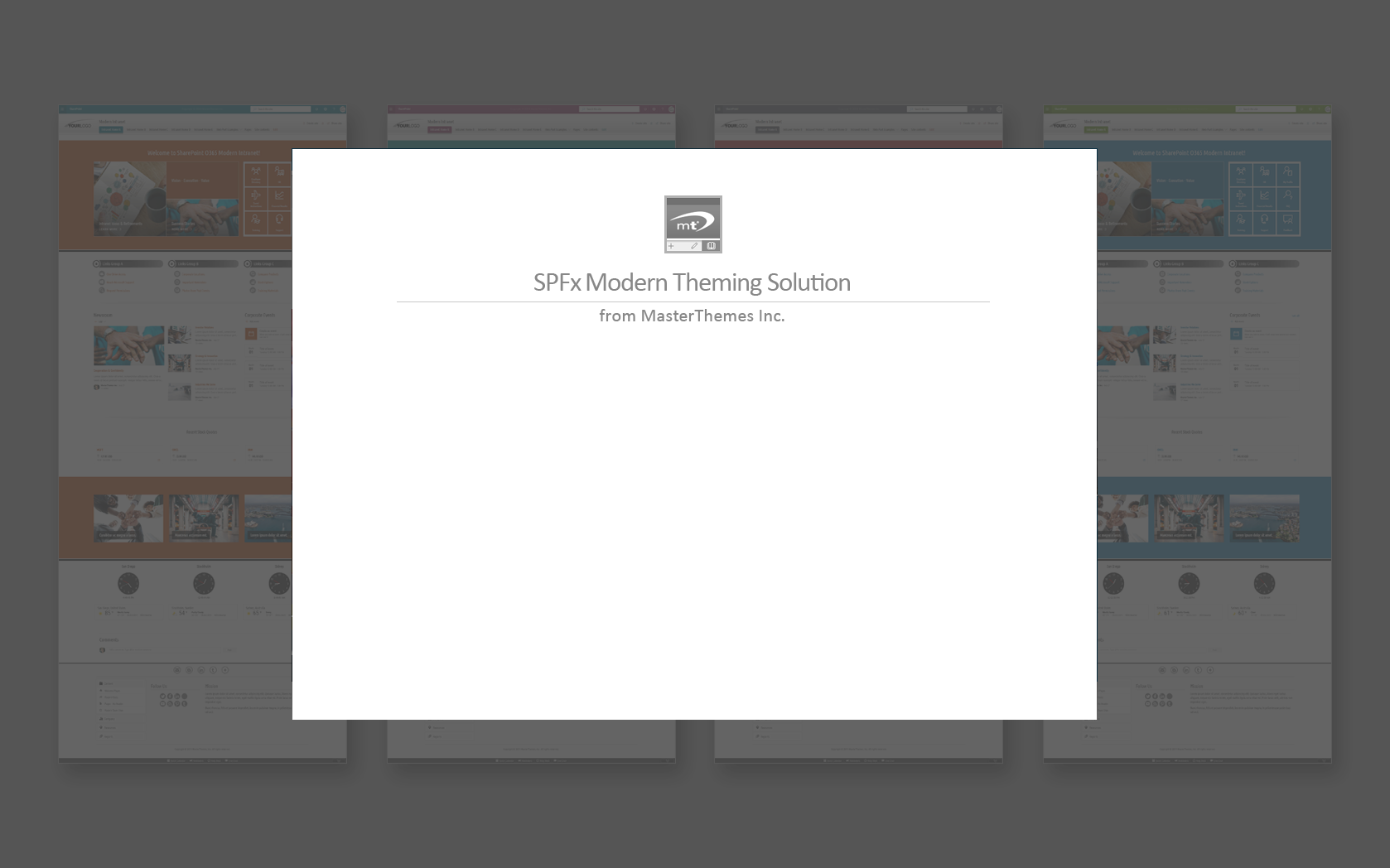 Modern Monotones - SPFx Theming Solution for SharePoint 2019